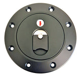 Aero 400 8 Bolt 57mm Flange Neck Assembly - Black