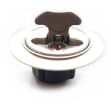 Aero 200 Glass In Flange Assembly, Silver