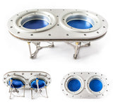 Quickfill 2" Tank Mount, Twin Female Valve - RF-AA-002